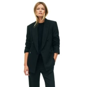 COPY - ZARA PINSTRIPE JACKET LIMITED EDITION BLACK | 8431/814 SIZE XS